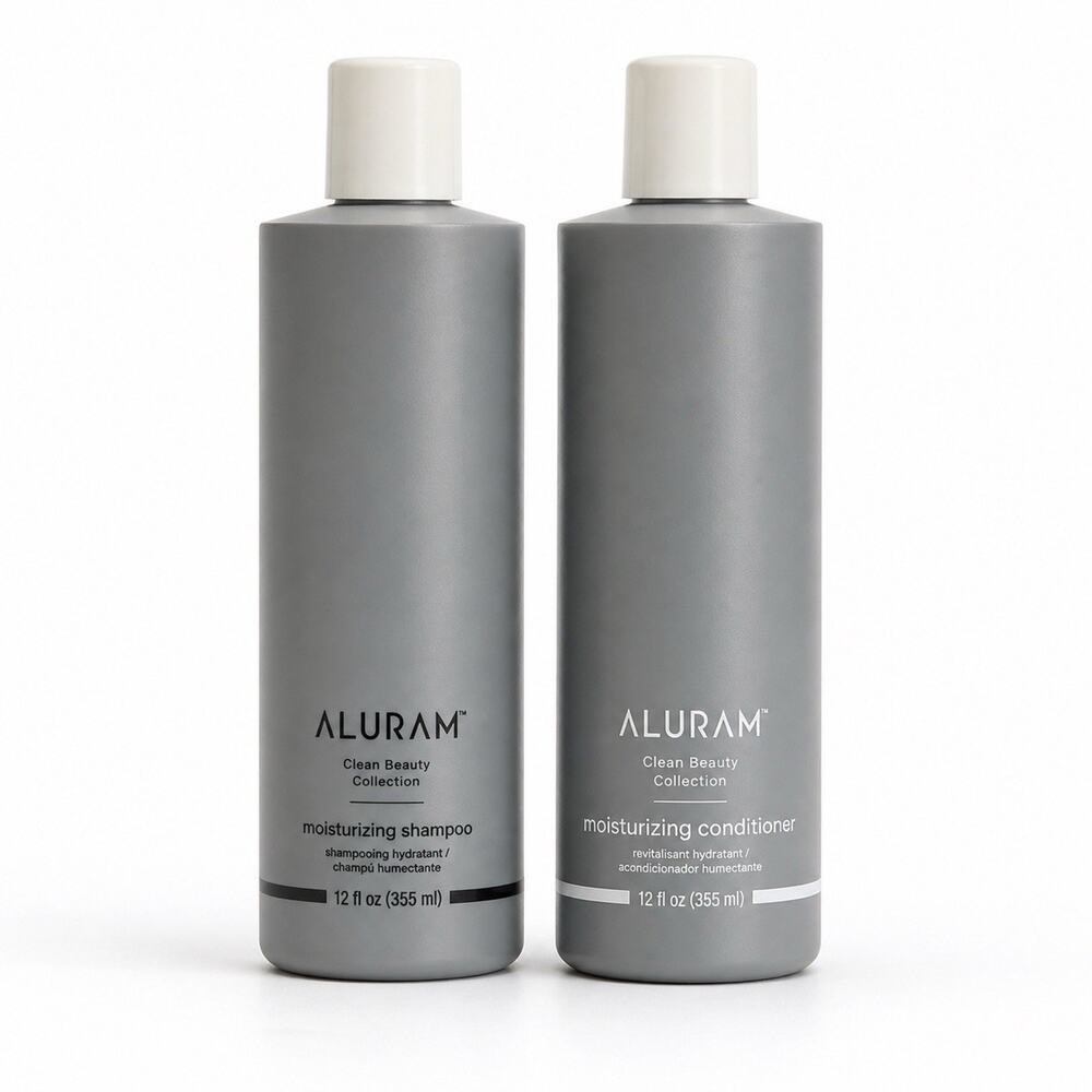 ALURAM Moisturizing Shampoo & Conditioner Duo 12oz Clean Beauty